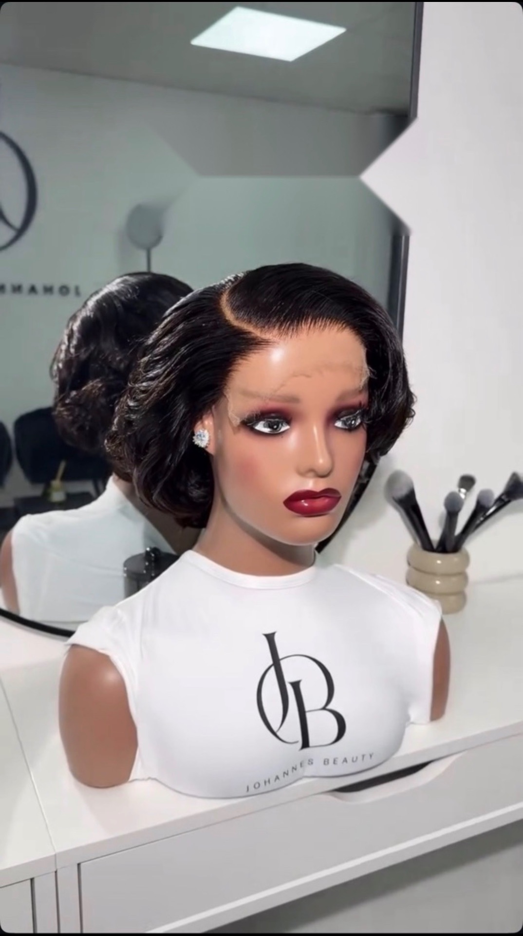 Perruque sans colle HD Lace — Finger waves